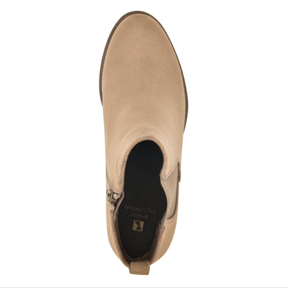 White Mountain Ladies Ankle Boot, Tan - Picture 4 of 5